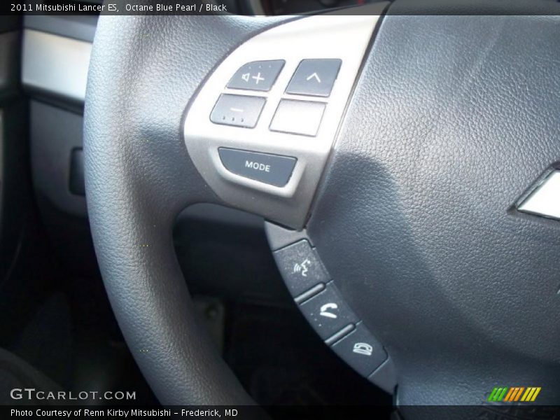 Octane Blue Pearl / Black 2011 Mitsubishi Lancer ES