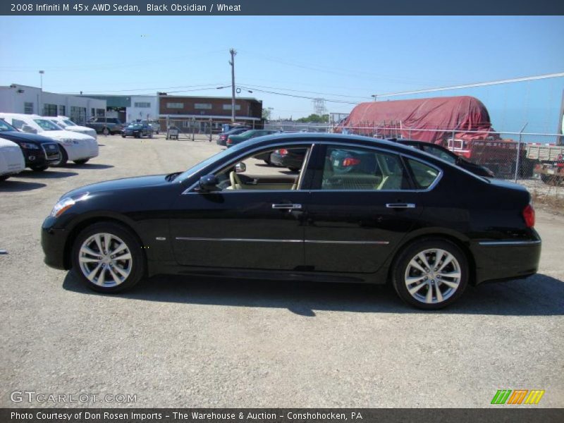 Black Obsidian / Wheat 2008 Infiniti M 45x AWD Sedan