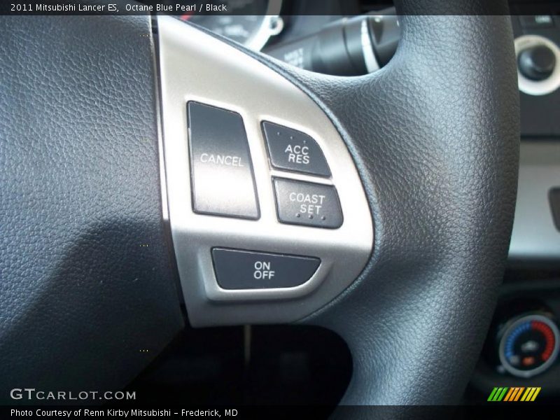 Octane Blue Pearl / Black 2011 Mitsubishi Lancer ES