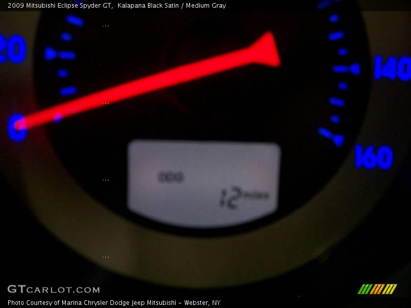 Kalapana Black Satin / Medium Gray 2009 Mitsubishi Eclipse Spyder GT