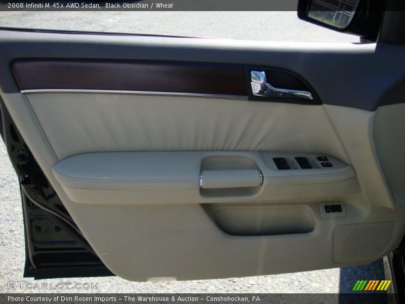 Black Obsidian / Wheat 2008 Infiniti M 45x AWD Sedan