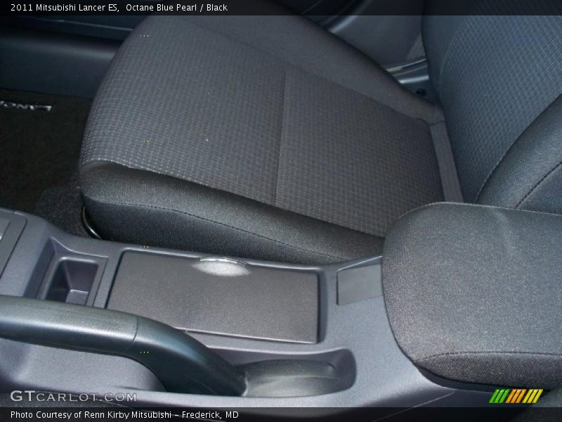 Octane Blue Pearl / Black 2011 Mitsubishi Lancer ES