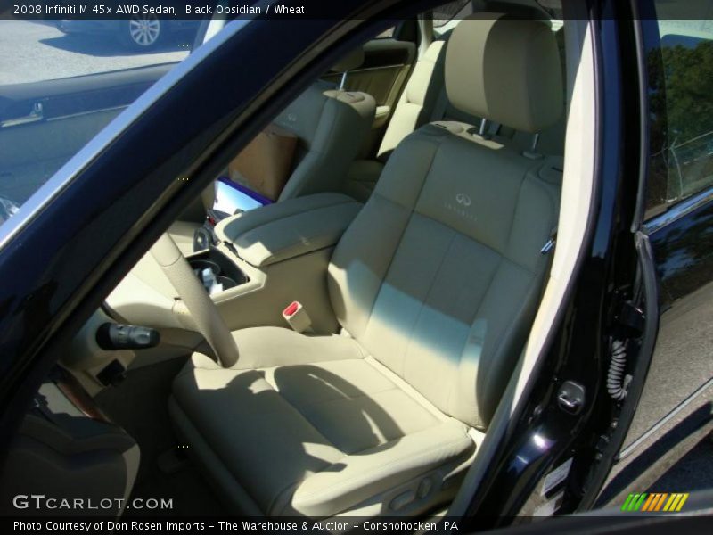 Black Obsidian / Wheat 2008 Infiniti M 45x AWD Sedan