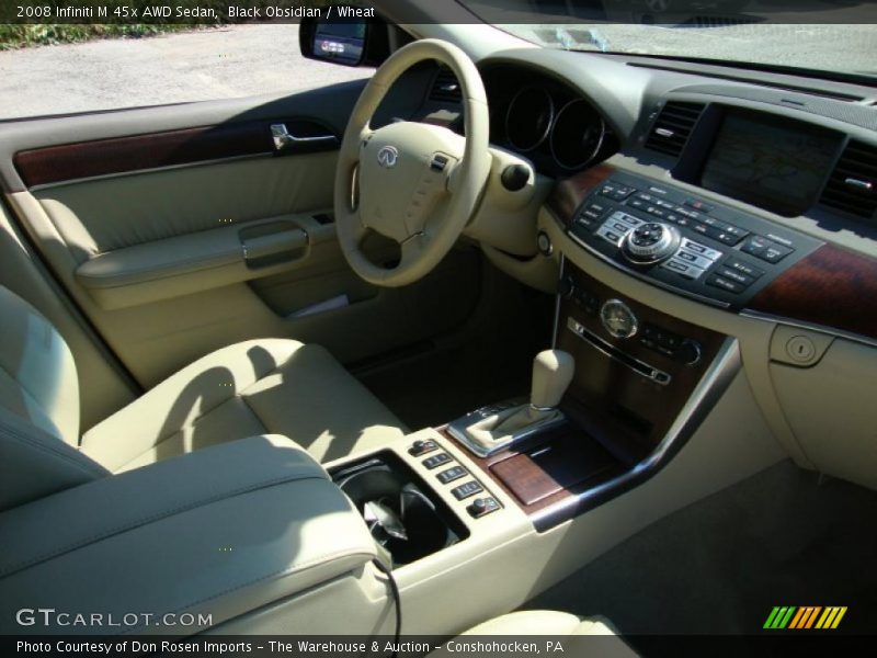 Black Obsidian / Wheat 2008 Infiniti M 45x AWD Sedan