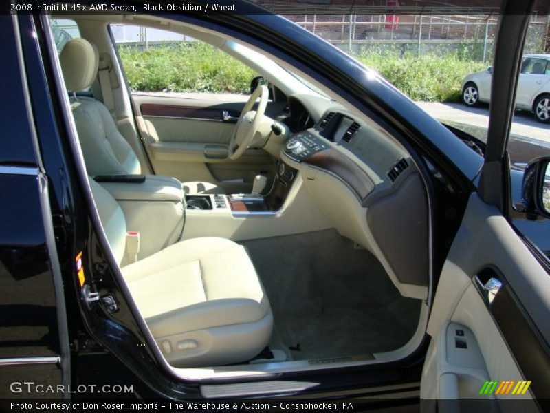 Black Obsidian / Wheat 2008 Infiniti M 45x AWD Sedan
