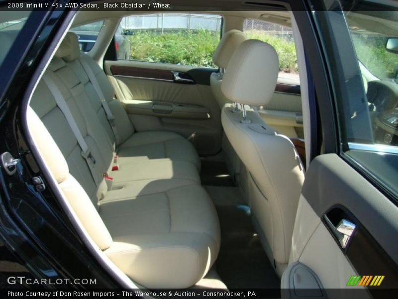 Black Obsidian / Wheat 2008 Infiniti M 45x AWD Sedan