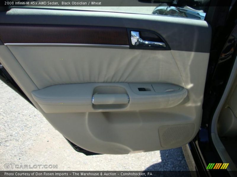 Black Obsidian / Wheat 2008 Infiniti M 45x AWD Sedan