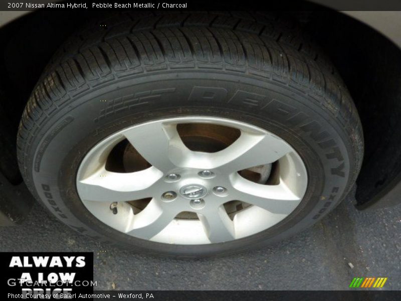 Pebble Beach Metallic / Charcoal 2007 Nissan Altima Hybrid