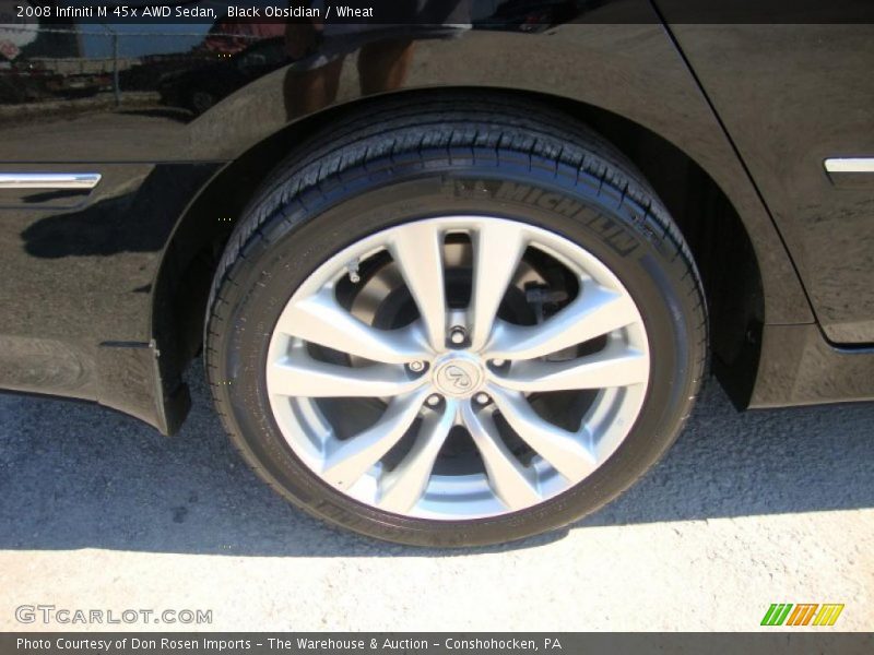 Black Obsidian / Wheat 2008 Infiniti M 45x AWD Sedan