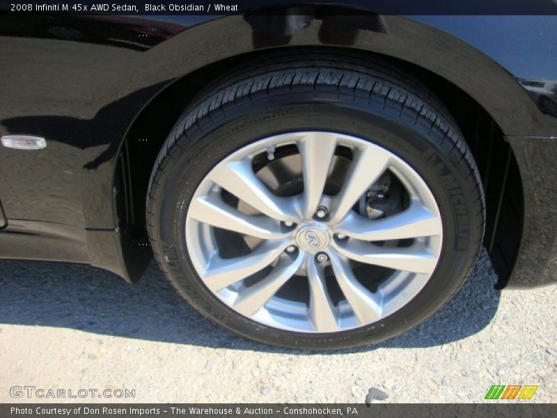 Black Obsidian / Wheat 2008 Infiniti M 45x AWD Sedan