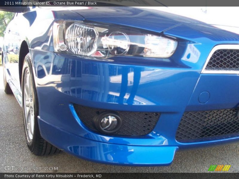 Octane Blue Pearl / Black 2011 Mitsubishi Lancer ES