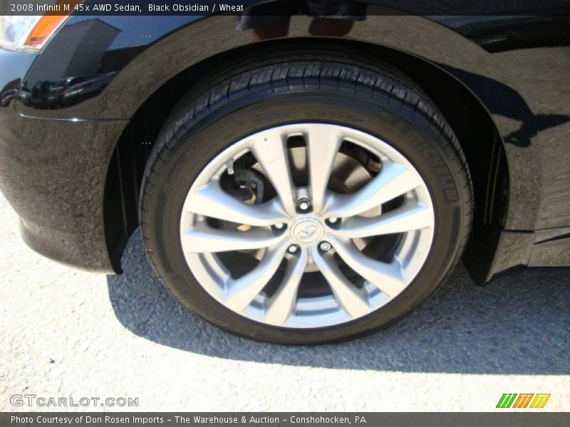 Black Obsidian / Wheat 2008 Infiniti M 45x AWD Sedan
