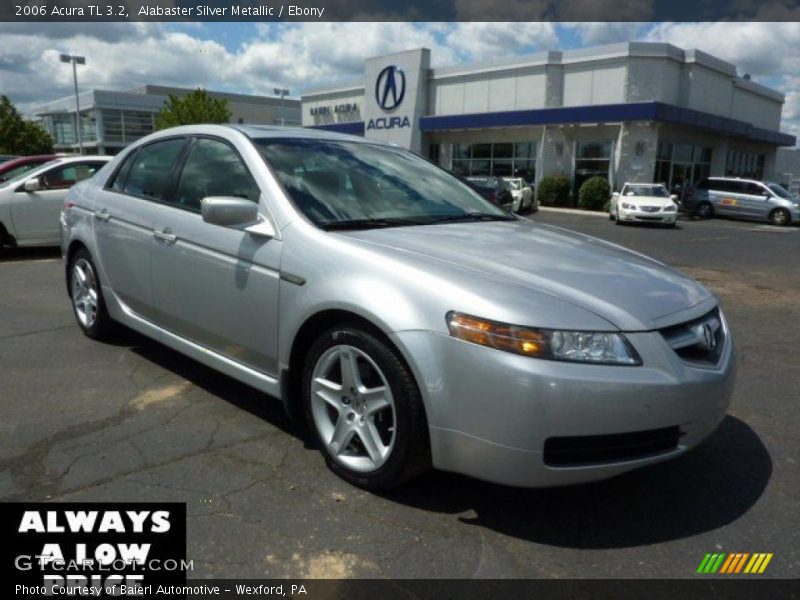 Alabaster Silver Metallic / Ebony 2006 Acura TL 3.2