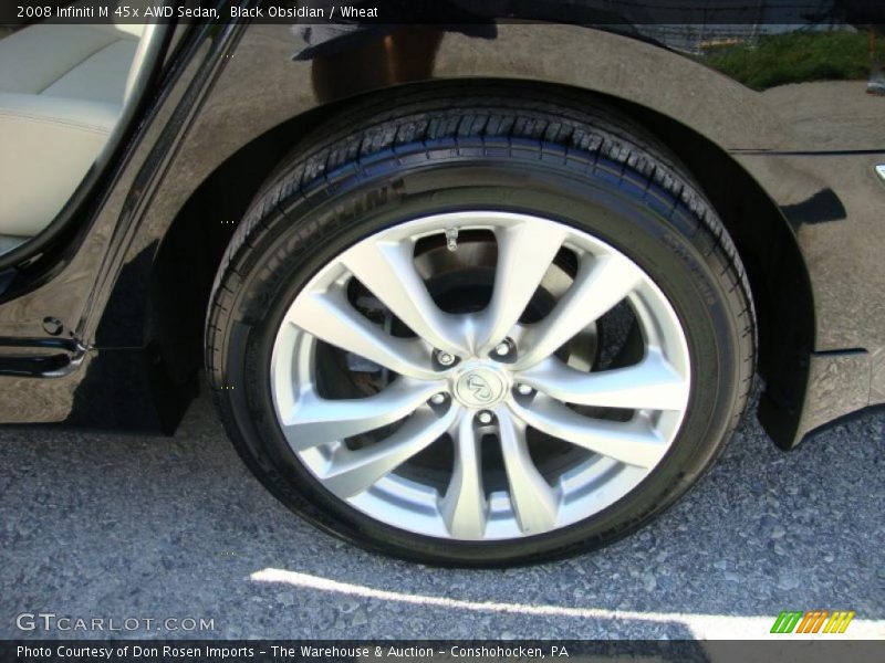 Black Obsidian / Wheat 2008 Infiniti M 45x AWD Sedan