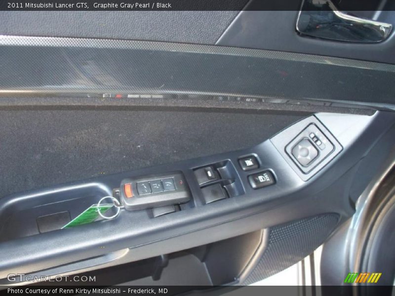 Graphite Gray Pearl / Black 2011 Mitsubishi Lancer GTS