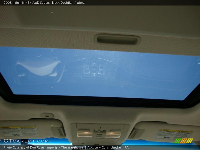 Black Obsidian / Wheat 2008 Infiniti M 45x AWD Sedan