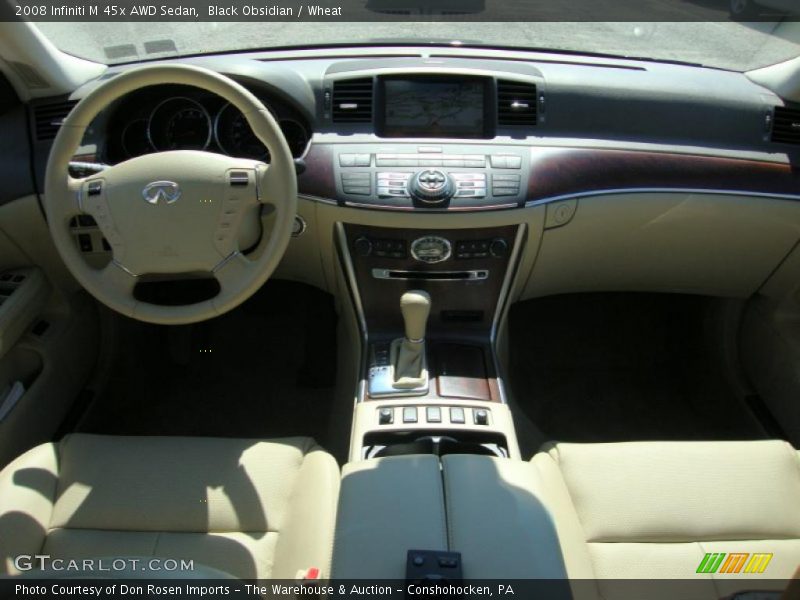 Black Obsidian / Wheat 2008 Infiniti M 45x AWD Sedan