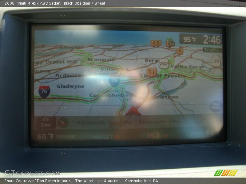 Black Obsidian / Wheat 2008 Infiniti M 45x AWD Sedan