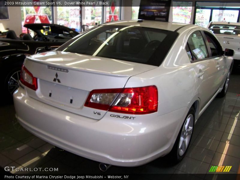 Dover White Pearl / Black 2009 Mitsubishi Galant Sport V6