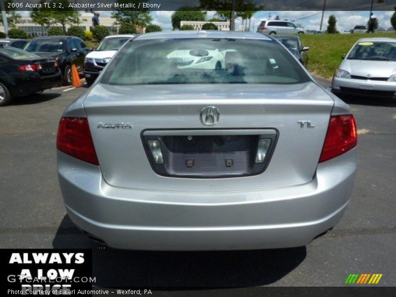 Alabaster Silver Metallic / Ebony 2006 Acura TL 3.2