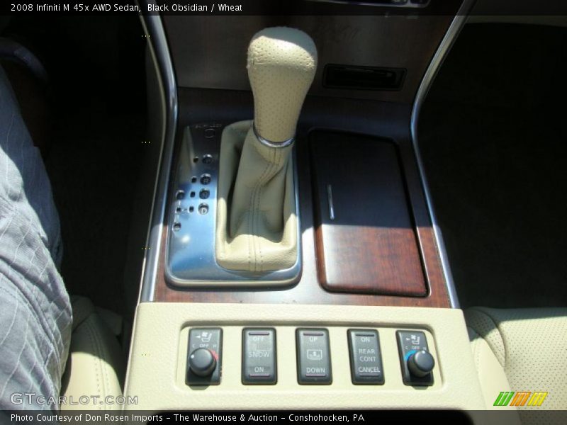 Black Obsidian / Wheat 2008 Infiniti M 45x AWD Sedan