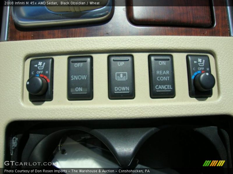 Black Obsidian / Wheat 2008 Infiniti M 45x AWD Sedan