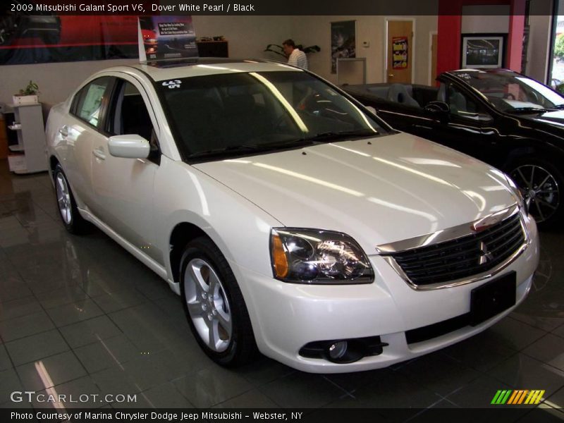 Dover White Pearl / Black 2009 Mitsubishi Galant Sport V6