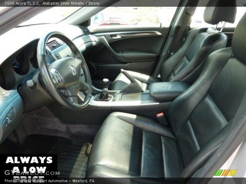 Alabaster Silver Metallic / Ebony 2006 Acura TL 3.2