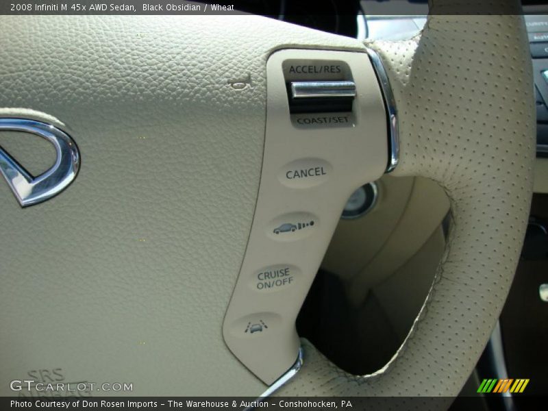 Black Obsidian / Wheat 2008 Infiniti M 45x AWD Sedan