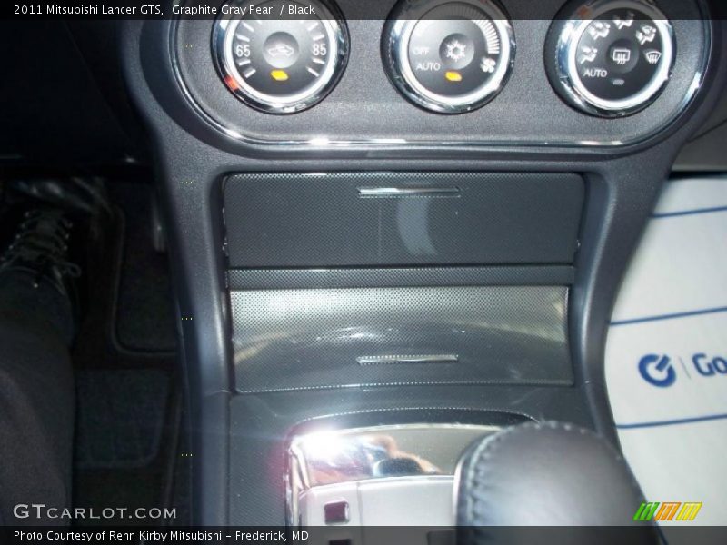 Graphite Gray Pearl / Black 2011 Mitsubishi Lancer GTS