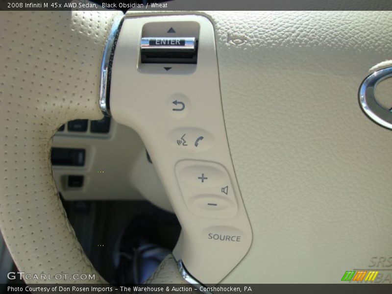 Black Obsidian / Wheat 2008 Infiniti M 45x AWD Sedan