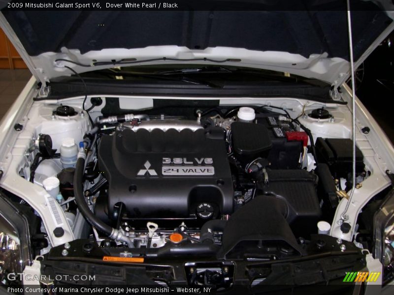 Dover White Pearl / Black 2009 Mitsubishi Galant Sport V6