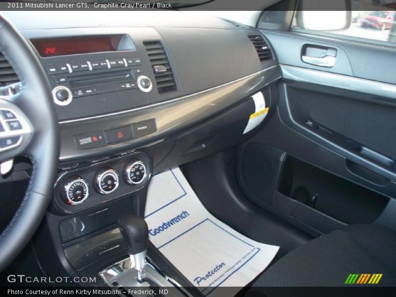 Graphite Gray Pearl / Black 2011 Mitsubishi Lancer GTS