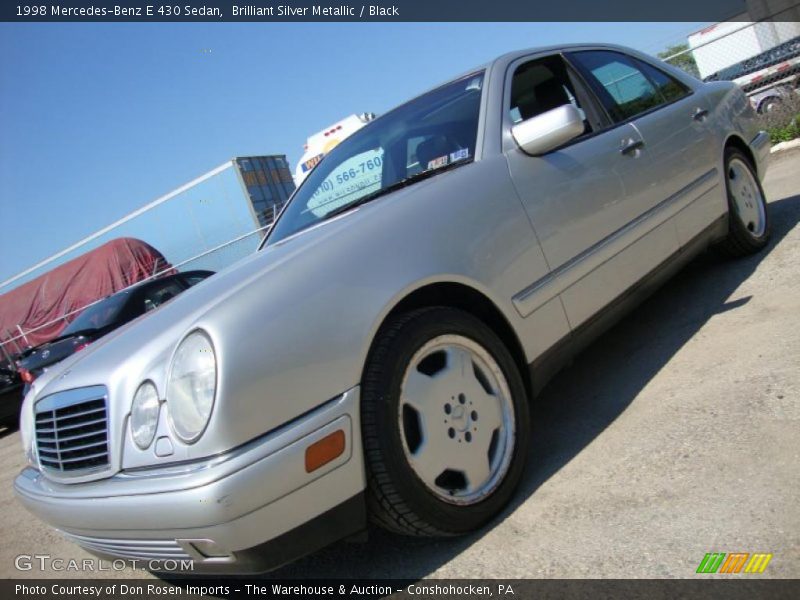 Brilliant Silver Metallic / Black 1998 Mercedes-Benz E 430 Sedan