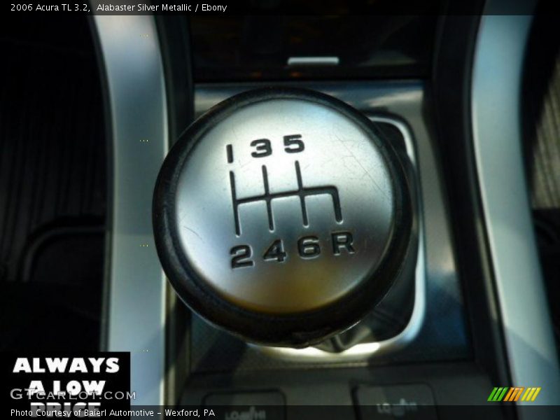 Alabaster Silver Metallic / Ebony 2006 Acura TL 3.2