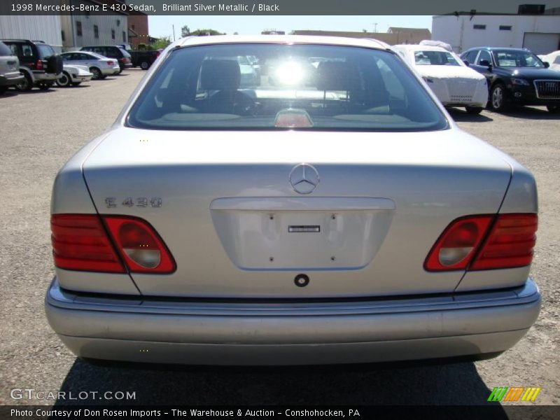 Brilliant Silver Metallic / Black 1998 Mercedes-Benz E 430 Sedan