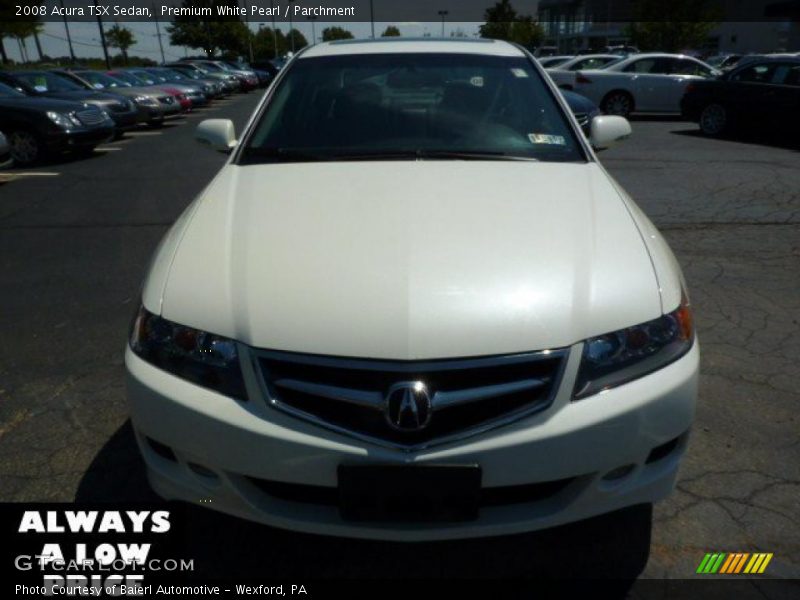 Premium White Pearl / Parchment 2008 Acura TSX Sedan