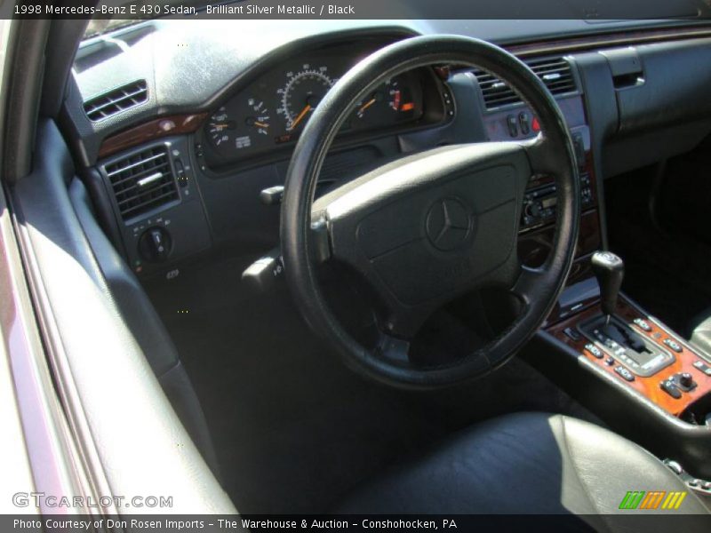 Brilliant Silver Metallic / Black 1998 Mercedes-Benz E 430 Sedan