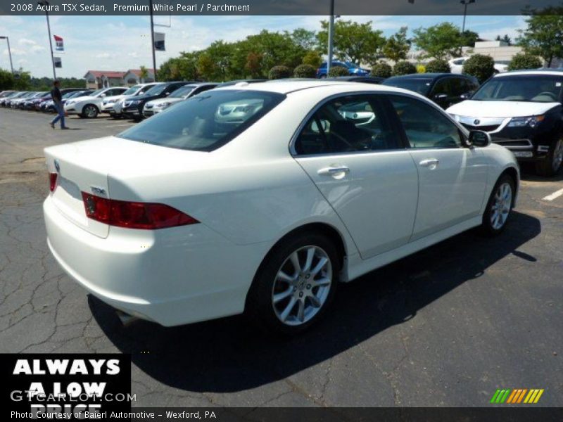 Premium White Pearl / Parchment 2008 Acura TSX Sedan