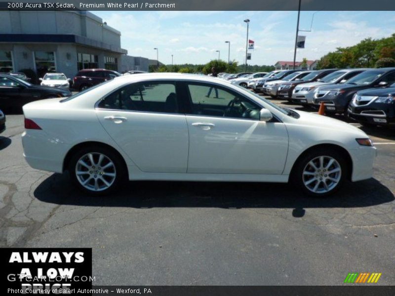 Premium White Pearl / Parchment 2008 Acura TSX Sedan