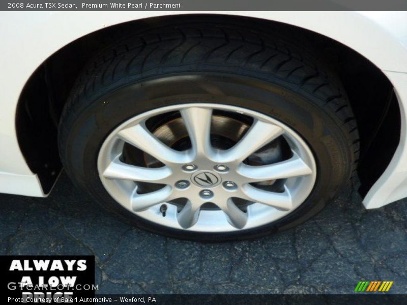 Premium White Pearl / Parchment 2008 Acura TSX Sedan