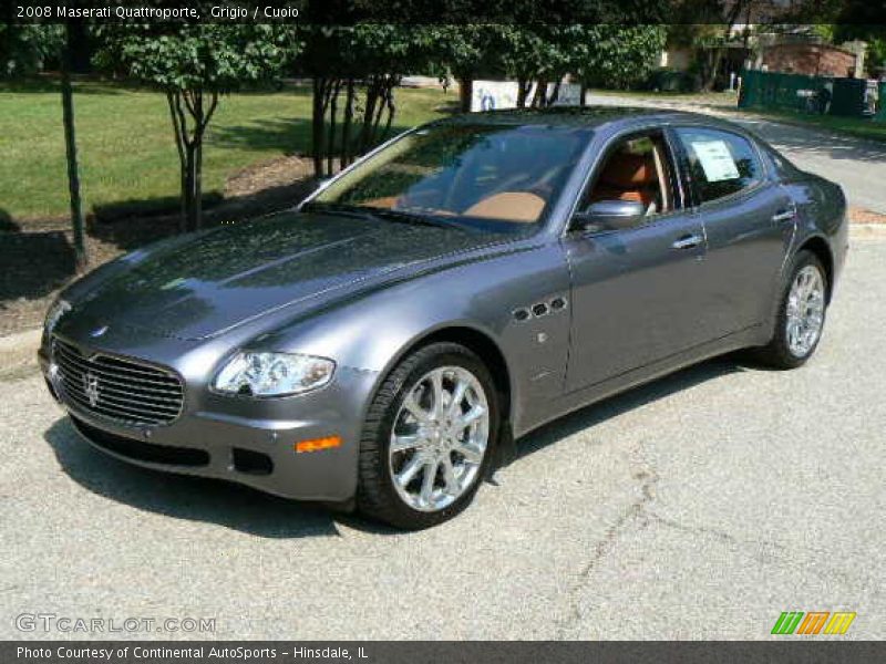 Grigio / Cuoio 2008 Maserati Quattroporte