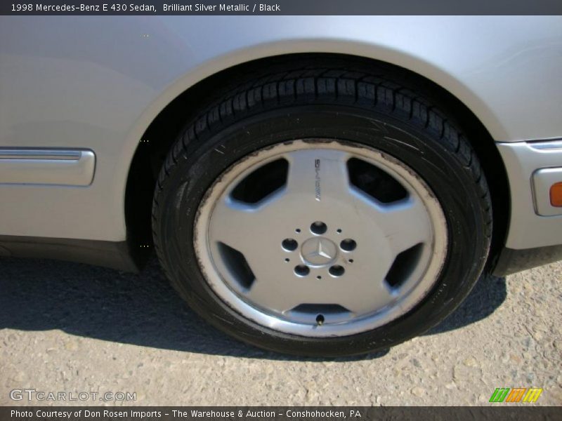 Brilliant Silver Metallic / Black 1998 Mercedes-Benz E 430 Sedan