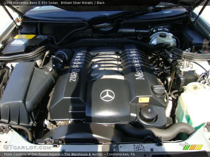 Brilliant Silver Metallic / Black 1998 Mercedes-Benz E 430 Sedan