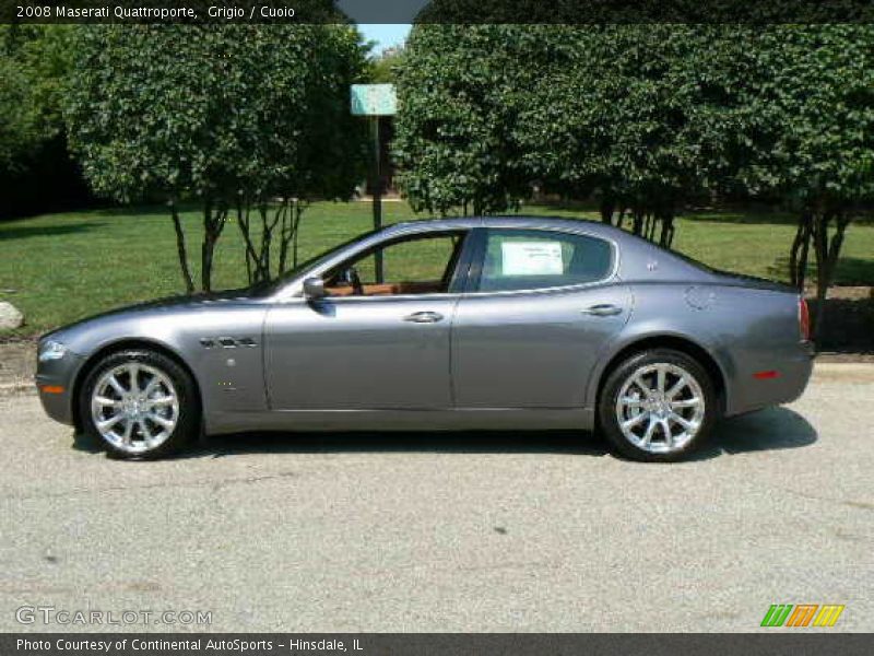 Grigio / Cuoio 2008 Maserati Quattroporte