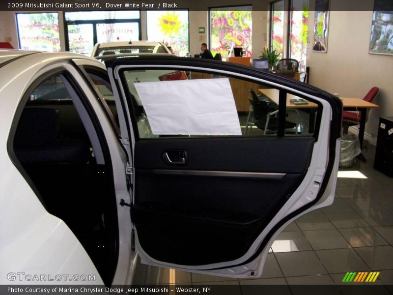 Dover White Pearl / Black 2009 Mitsubishi Galant Sport V6