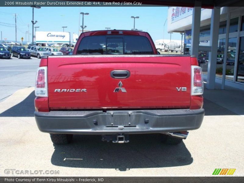Lava Red / Slate Gray 2006 Mitsubishi Raider DuroCross Extended Cab 4x4