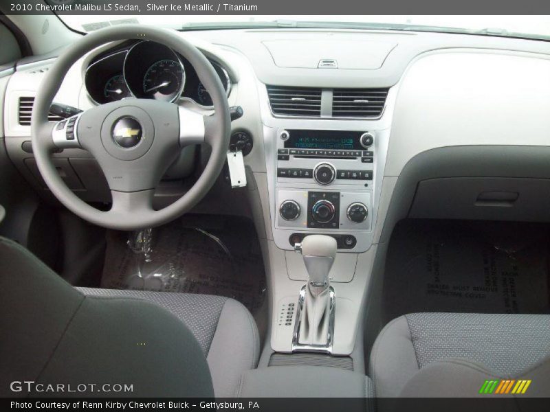 Silver Ice Metallic / Titanium 2010 Chevrolet Malibu LS Sedan