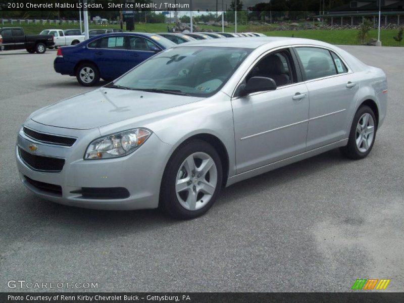 Silver Ice Metallic / Titanium 2010 Chevrolet Malibu LS Sedan