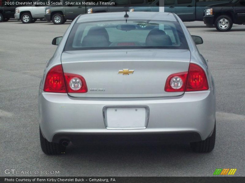 Silver Ice Metallic / Titanium 2010 Chevrolet Malibu LS Sedan